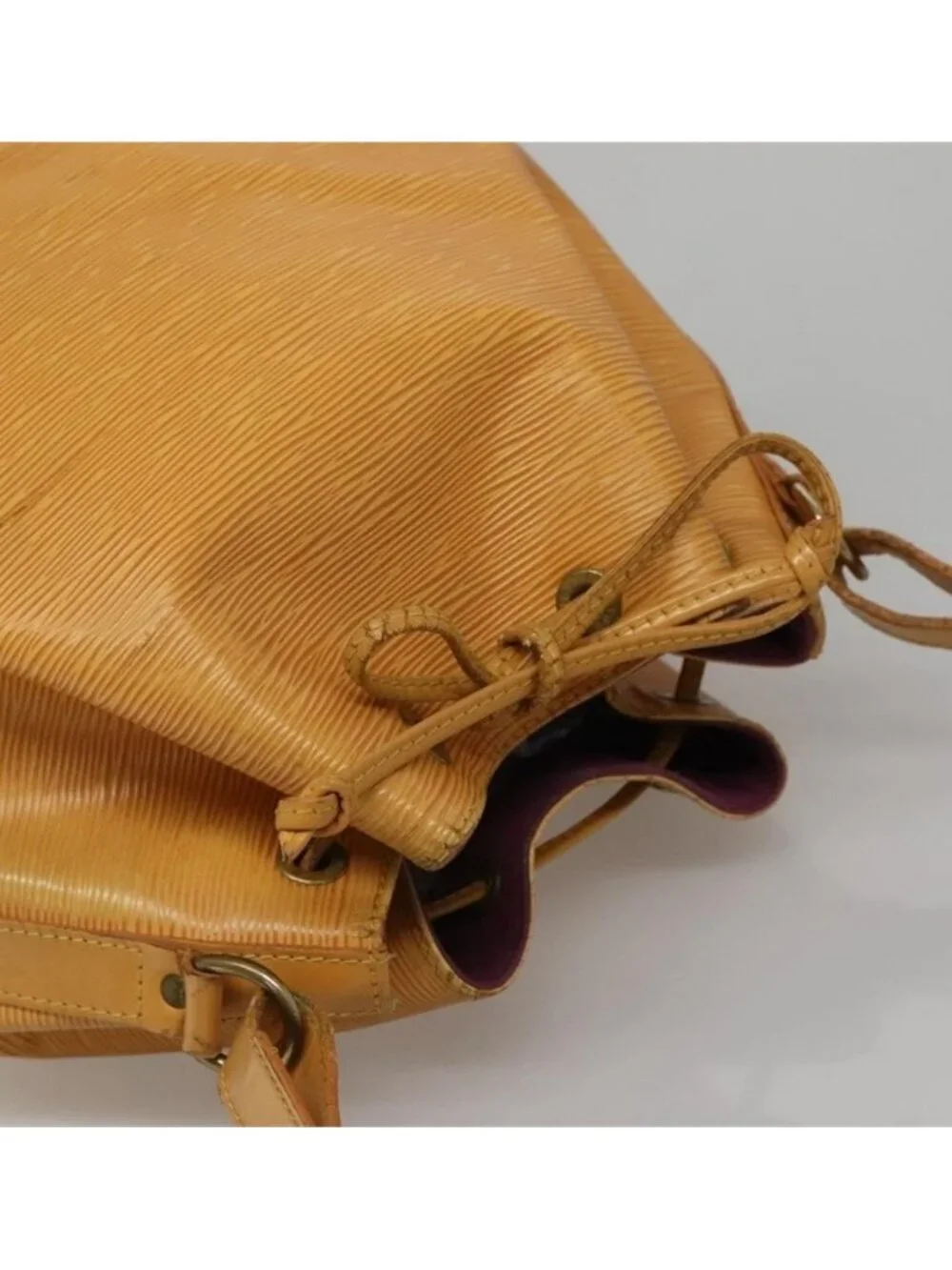 Authentic LOUIS VUITTON Epi Petit Noe Shoulder Bag Yellow M44109 LV